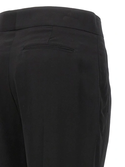 Tom Ford Metal Bar Detailed Straight-leg Pants In Black