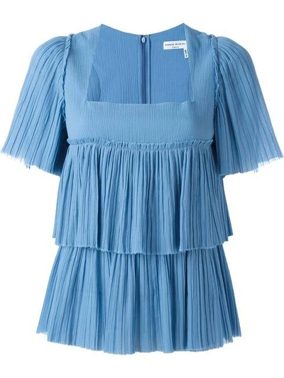 Shop Sonia Rykiel Tiered Pleat Blouse