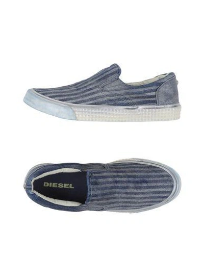 Shop Diesel Sneakers In Blue