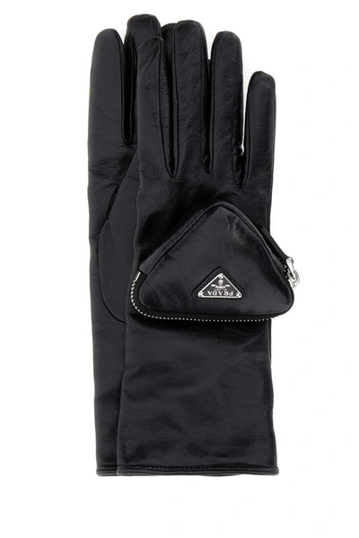 Shop Prada Gloves In Black