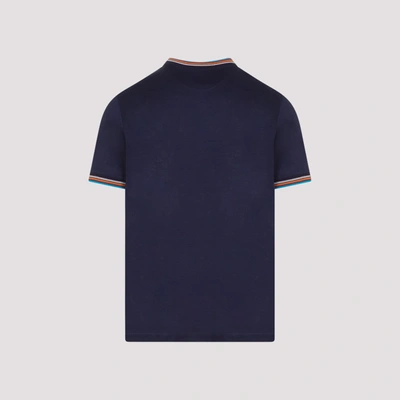 Shop Paul Smith Righe T-shirt Tshirt In Blue
