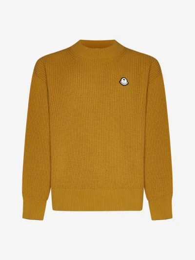 Shop Moncler Genius Wool Sweater In Yellow