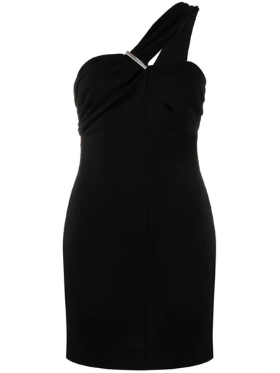 Shop Alyx 1017 1017  9sm 9sm One-shoulder Minidress In Black