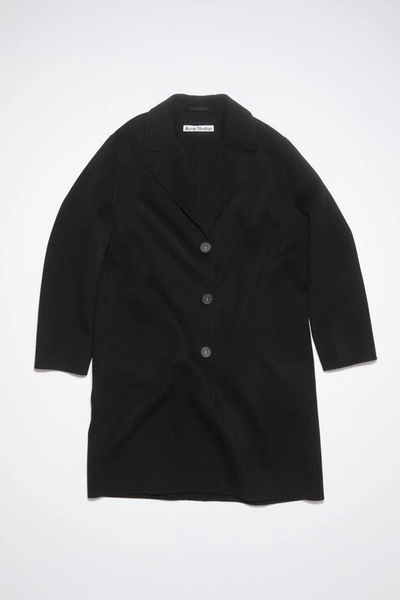 Shop Acne Studios Coat In Black