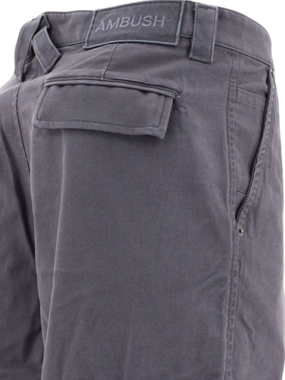 Shop Ambush Cargo Trousers In Grey