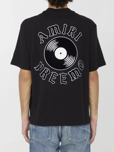 Shop Amiri Preemo Record T-shirt In Black