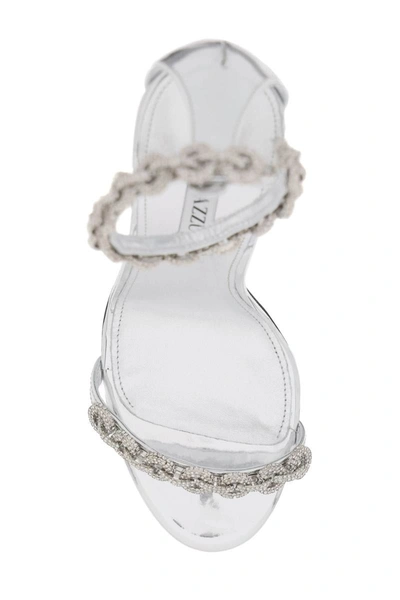 Shop Aquazzura Love Link Sandals In Silver