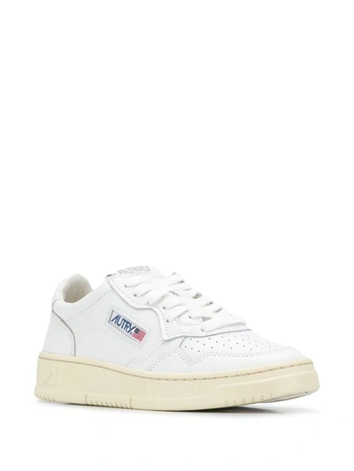 Shop Autry Medalist Low-top Sneakers In Wht/wht