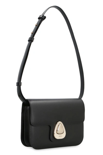Shop Apc A.p.c. Astra Leather Small Bag In Black