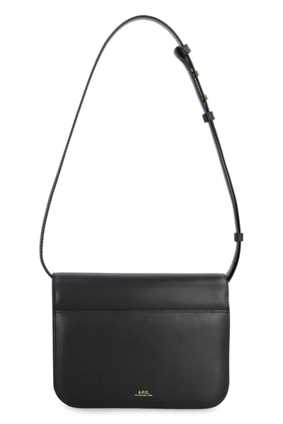 Shop Apc A.p.c. Astra Leather Small Bag In Black