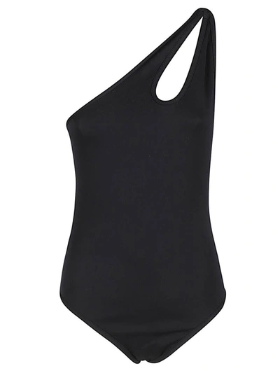 Shop Bottega Veneta Cut-out Swimsuit In Black