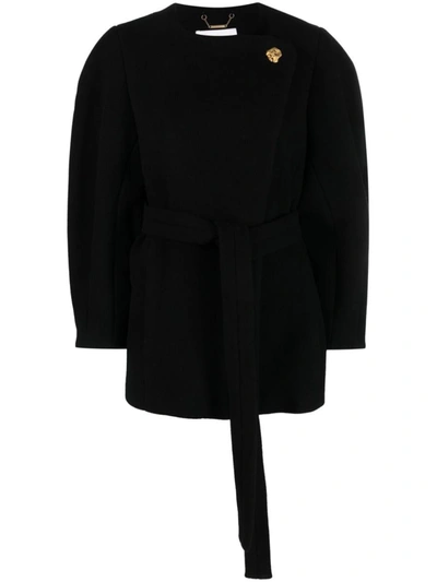 Shop Chloé Wool Cardigan In Black
