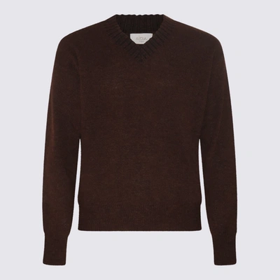 Shop Altea Brown Mohair And Wool Blend Sweater