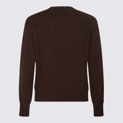 Shop Altea Brown Mohair And Wool Blend Sweater