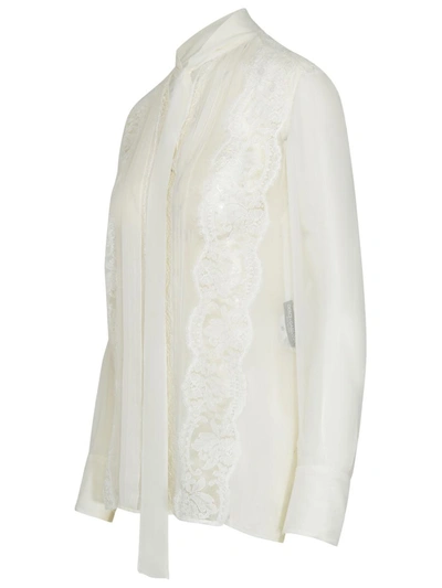 Shop Dolce & Gabbana Beige Cashmere Blend Sweater In White