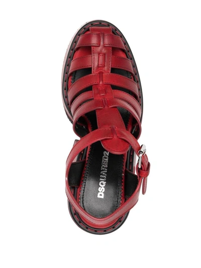 Shop Dsquared2 170mm Heeled Platform Sandals