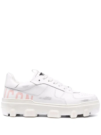 Shop Dsquared2 Icon Leather Low-top Sneakers