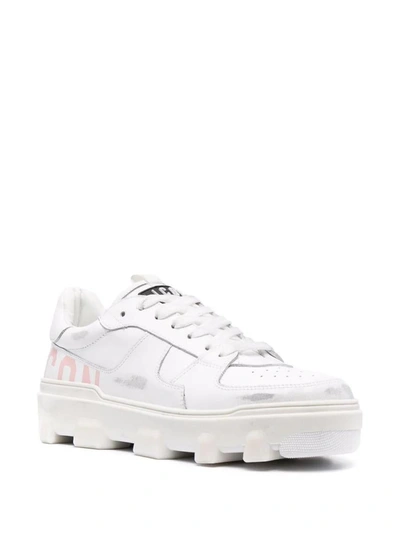 Shop Dsquared2 Icon Leather Low-top Sneakers