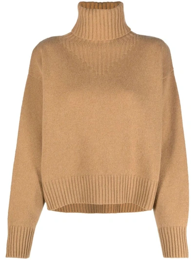 Shop Filippa K Wool Turtleneck Sweater In Camel