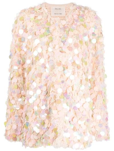 Shop Forte Forte Forte_forte Sequin Sweater In Pink