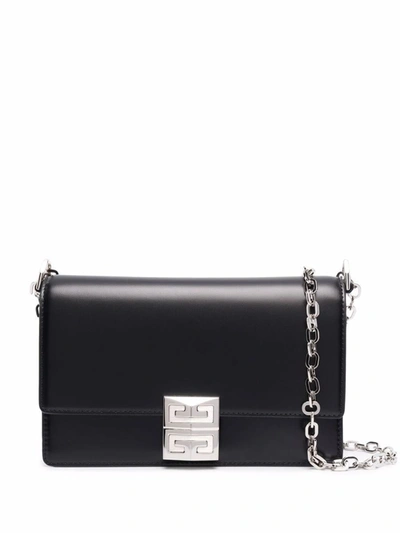Shop Givenchy 4g Small Leather Crossbody Bag In Black
