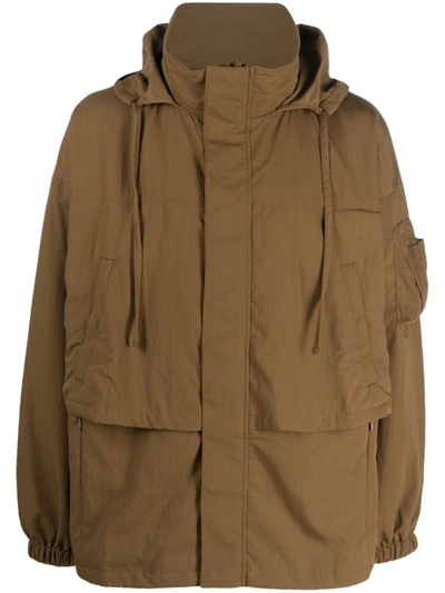 Shop Gramicci Nylon Mountain Jacket In Brown