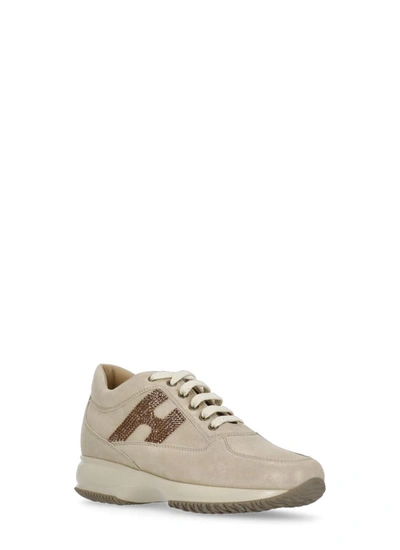 Shop Hogan Sneakers Beige