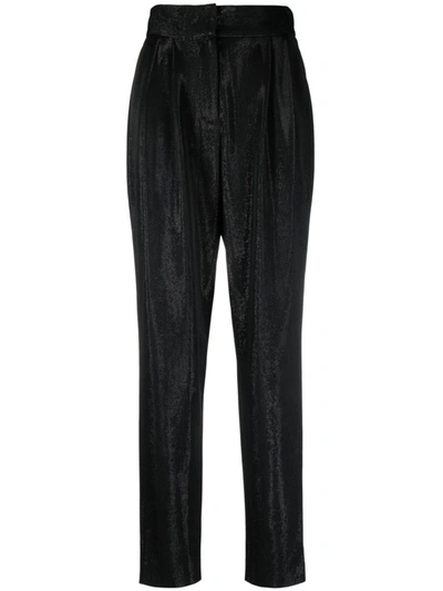 Shop Iro Paris Iro Marona High-waisted Trousers In Black