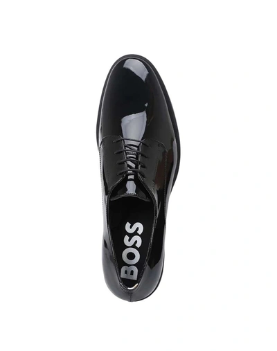Shop Hugo Boss Boss Flat Shoes In Black