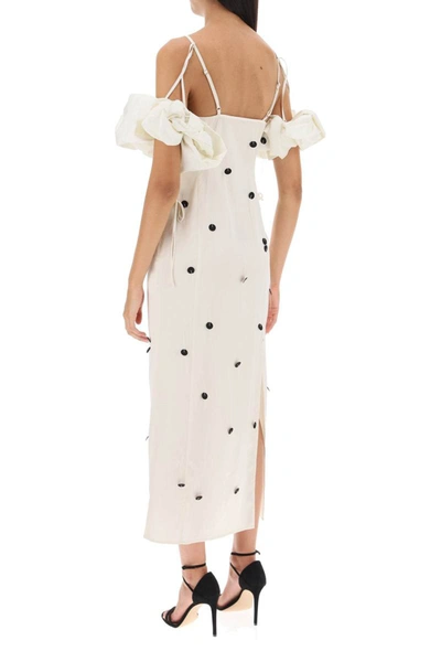 Shop Jacquemus La Robe Chouchou Slip Dress With Detachable Sleeves In White