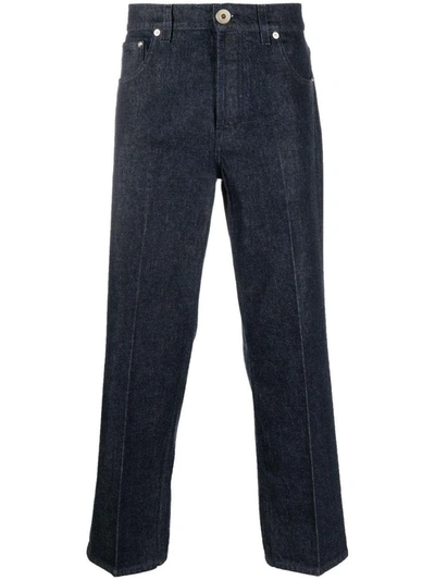 Shop Lanvin Mid-rise Straight-leg Jeans In Denim