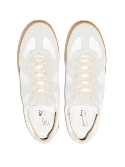 Shop Maison Margiela Replica Low-top Sneakers White In Bianco