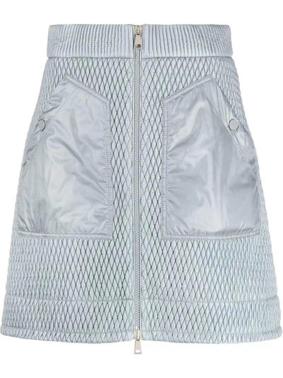 Shop Moncler Quilted A-line Skirt