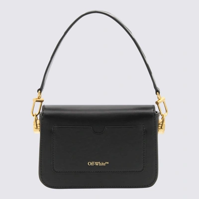 Shop Off-white Black Leather Binder Handle Bag