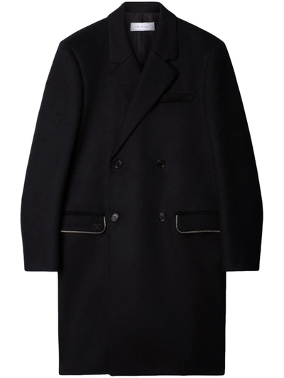 Shop Off-white Wool Coat In Black