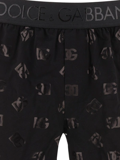 Shop Dolce & Gabbana "dg Logo" Boxer Shorts In Black