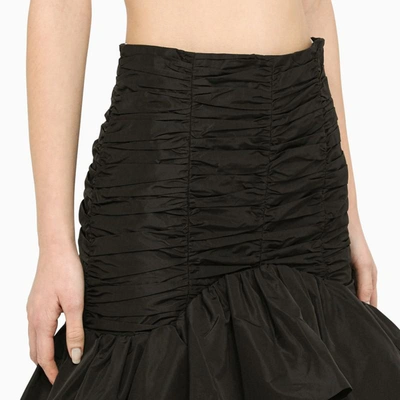Shop Patou Ruffled Mini Skirt In Black