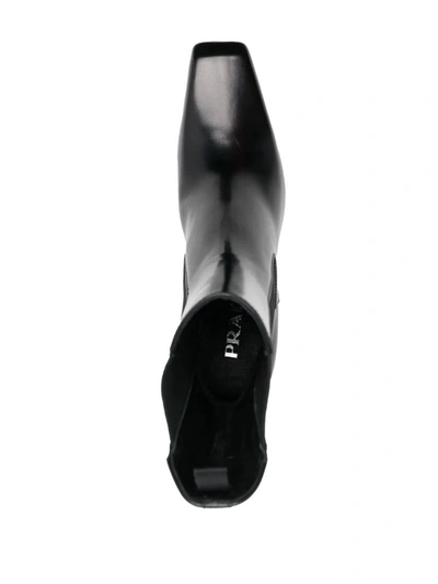 Shop Prada 95mm Sculpted Heel Boots