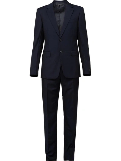 Shop Prada Slim Fit Two Piece Suit In Blue