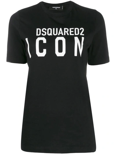 Shop Dsquared2 Icon Logo T-shirt In Black