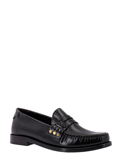 Shop Saint Laurent Loafer In Black