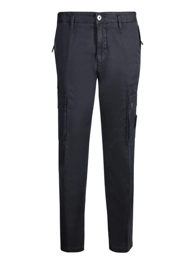 Shop Stone Island Trousers In Blue