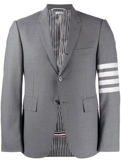 Shop Thom Browne 4-bar Wool Single-breasted Jacket In Grey