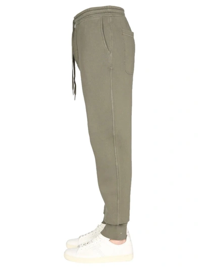 Shop Tom Ford Regular Fit Jogging Trousers In Military Green