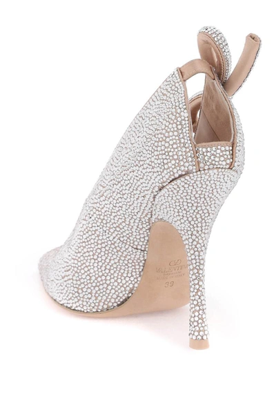 Shop Valentino Garavani Nite-out Pumps With Crystals In Silver