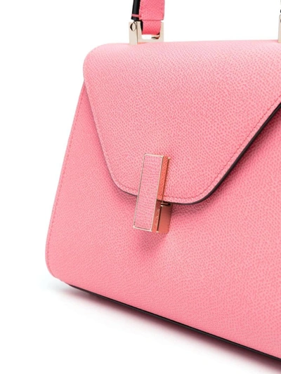 Valextra Leather Tote Bag In Pbl Blush