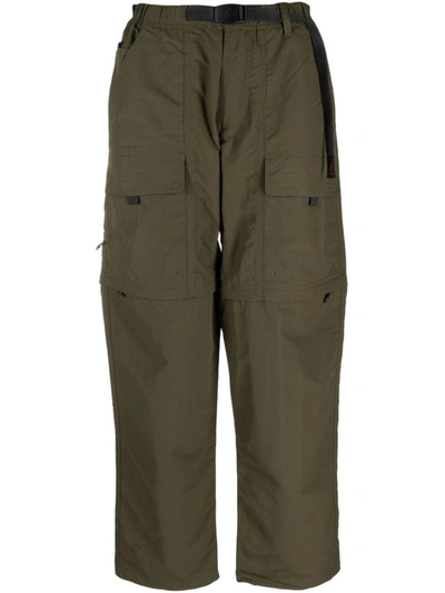 Shop Gramicci Nylon Convertible Trousers In Green