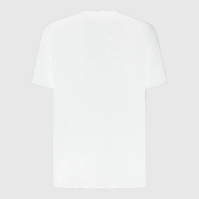 Shop Isabel Marant White And Black Linen T-shirt