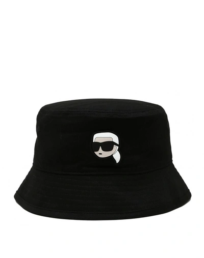 Shop Karl Lagerfeld Hats With Brim In Black