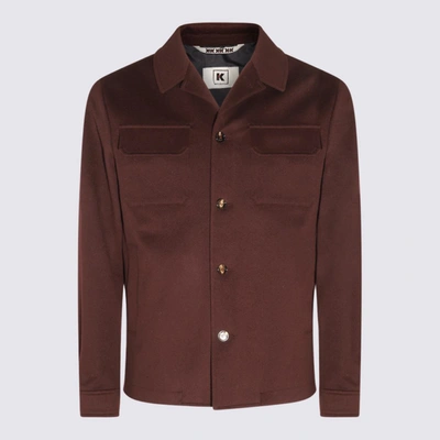 Shop Kired Brown Wool Casual Jacket
